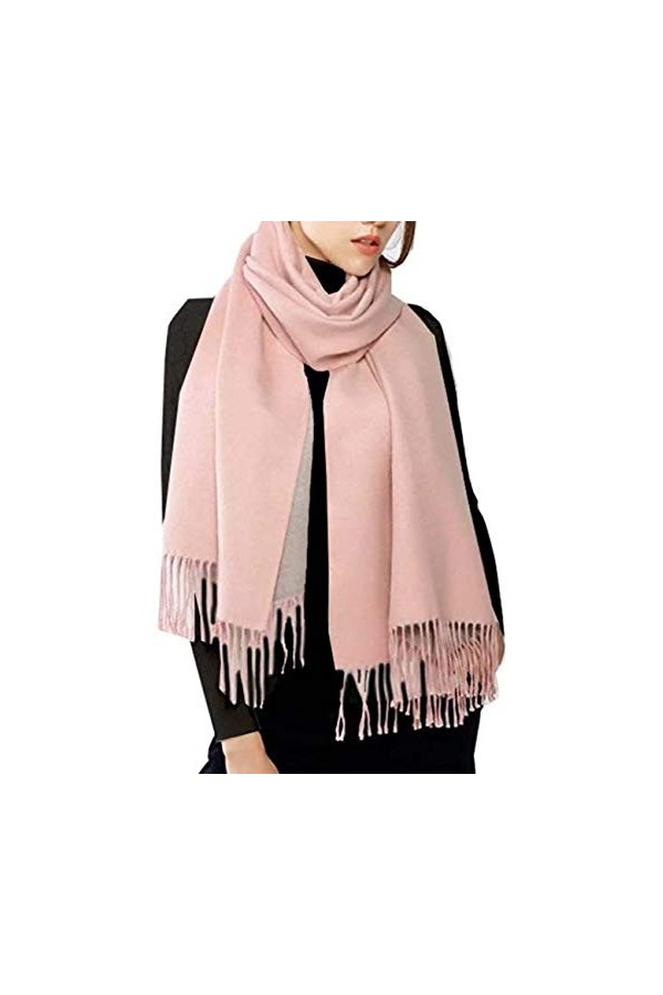 Boni caro Écharpe Réversible pour Femmes en Cachemire Sensation Châle Étole Grande Écharpe Longue et Chaude - Pashmina Dhive