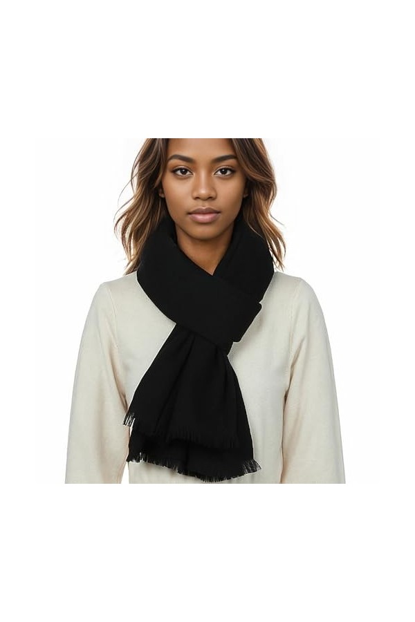 PIOYMEYA Echarpe Chale Noir Femme Hiver Grosse Écharpe Foulards Pashmina Etole Mariage