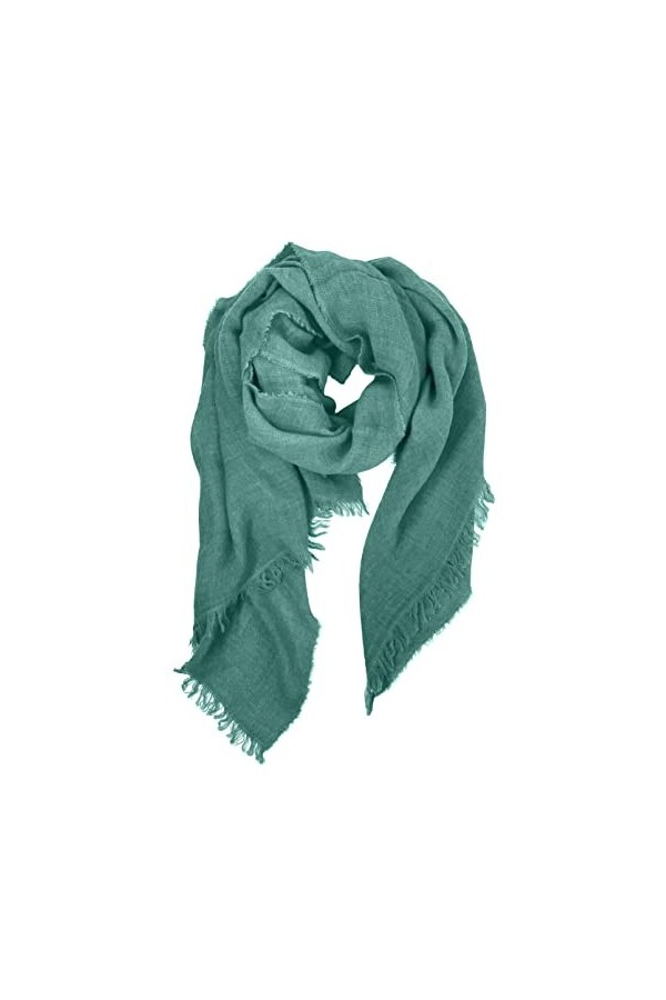 JOPHY & CO. Écharpe Étole Rectangulaire Mixte Laine & Viscose avec Franges, bordeaux, Taille Unique