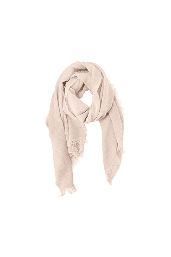 JOPHY & CO. Écharpe Étole Rectangulaire Mixte Laine & Viscose avec Franges, bordeaux, Taille Unique