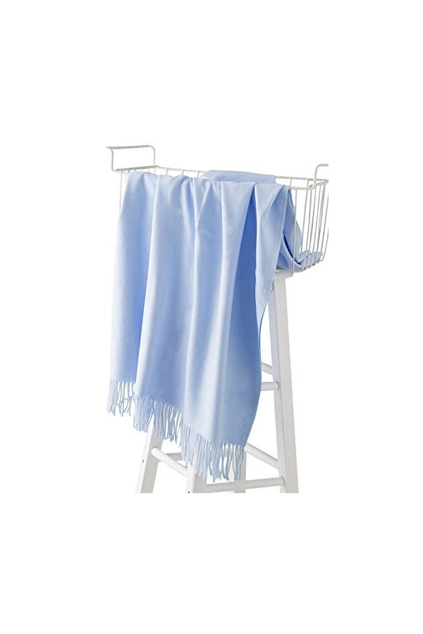 Dolamen Unisex Femme Echarpe Foulards avec des glands, Femme Léger et doux luxueux Vintage Hiver La Châles Etoles écharpe pou