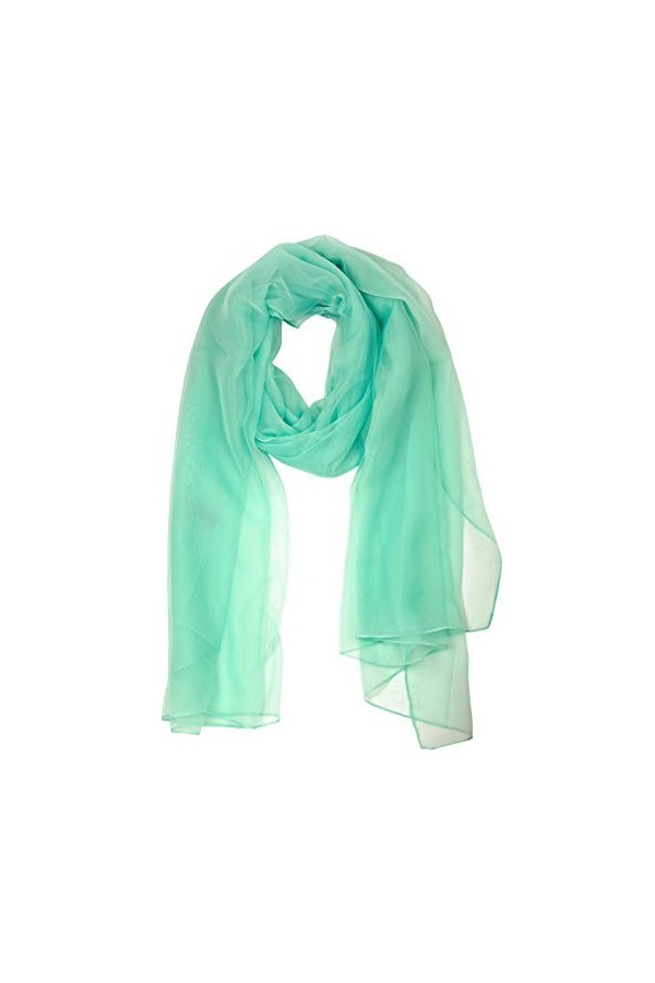 Bovari femme - echarpe en mousseline - châle dété – ultrafin - très doux - comme de la soie - taille XL Rouge 