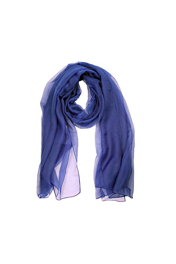 Bovari femme - echarpe en mousseline - châle dété – ultrafin - très doux - comme de la soie - taille XL Rouge 