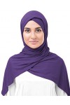 InEssence© Écharpe en jersey viscose marron citrouille épicée pour femme et fille Grande taille Hijab
