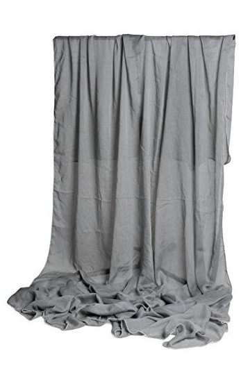 Etole écharpe XXL pour Femme Uni en viscose dans différents couleurs et tailles - gris - XXL