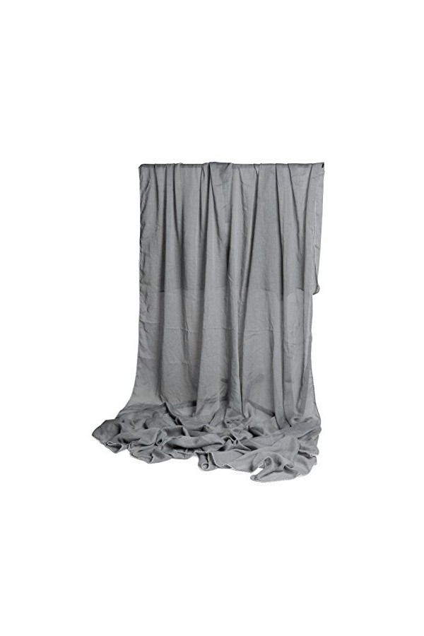 Etole écharpe XXL pour Femme Uni en viscose dans différents couleurs et tailles - gris - XXL