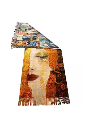 Toocool Klimt Van Gogh Kandinsky Monet écharpe foulard châle A001 unisexe, W-9095 Larmes Freya, Taille unique