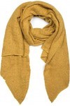 styleBREAKER écharpe pour femmes en tissu uni souple et asymétrique, hiver, étole, foulard 01017118, couleur:Moutarde
