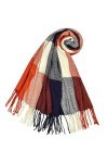 Tuopuda Hiver Echarpe Femme Plaid Longue écharpe Chaude Grande Châles Doux Foulards Glands Elégant Wrap Châles Etoles Écharpe