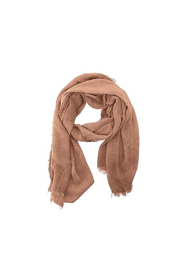 JOPHY & CO. Écharpe femme homme élégante légère et douce à étole rectangulaire en fibre de bambou de couleur unie ou fantaisi