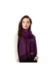 Foulard Echarpe Automne Femme Homme 200 * 70CM Hiver Double Couleurs Touché Soyeux Elégant Châle Doux pour Mariage Party Soir