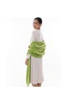 RIIQIICHY Écharpe Femme Hiver Châle Etole&nbsp;Chaud Vert Pashmina Foulard Grosse Grande Mariage Etole