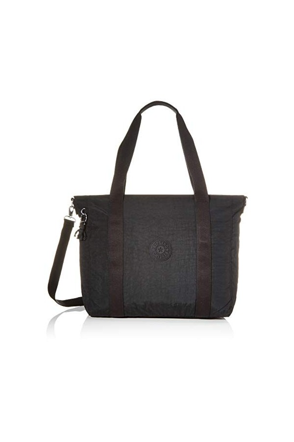 Kipling ASSENI - Grand Sac fourre-Tout 49 cm 20 L - Rayures brossées, Rayures brossées, Taille Unique, ASSENI
