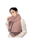 HNOOM Écharpe Châle dHiver Femme Plaid Longue écharpe Chaude Grande Châles Doux Foulards Glands Elégant Wrap Châles Etoles É