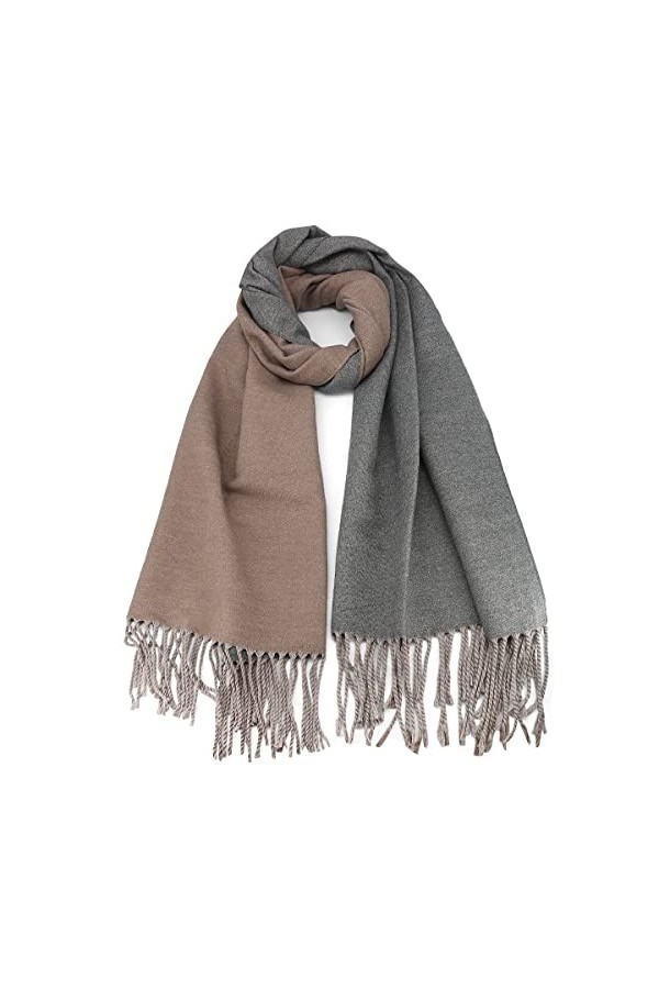 HNOOM Écharpe Châle dHiver Femme Plaid Longue écharpe Chaude Grande Châles Doux Foulards Glands Elégant Wrap Châles Etoles É