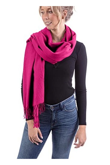 WOMENS WEAR U&F FASHIONSTORE U&F Écharpe pour femme | 100 % viscose | Taille unique | Casual Basic | Écharpe Pashmina | Écha