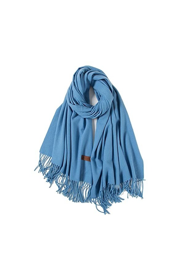 EULAPGOE Echarpes pour Femmes, Echarpes dhiver Echarpe en Cachemire pour Hommes Echarpe dhiver Mode Douce et Chaude Large-2
