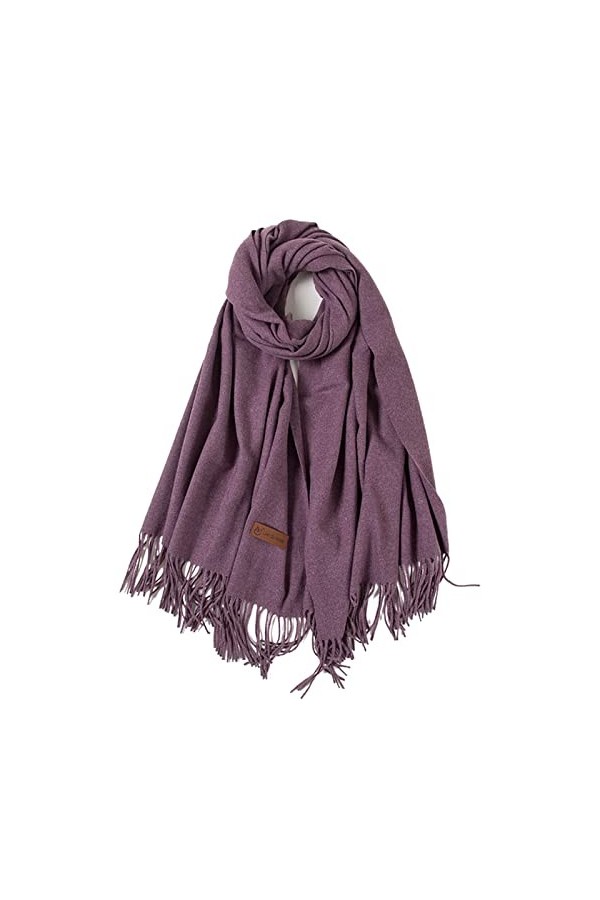 EULAPGOE Echarpes pour Femmes, Echarpes dhiver Echarpe en Cachemire pour Hommes Echarpe dhiver Mode Douce et Chaude Large-2