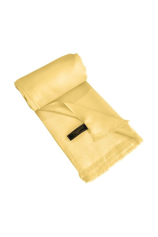 CJ Apparel Rose Pétant Echarpe de Pashmina en Châle Népalaise Solide Couleur Unie Conception Wrap Étole