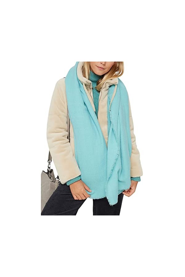 Esprit 101EA1Q302 charpe Tendance, 470/turquoise, Taille Unique Femme