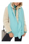 Esprit 101EA1Q302 charpe Tendance, 470/turquoise, Taille Unique Femme