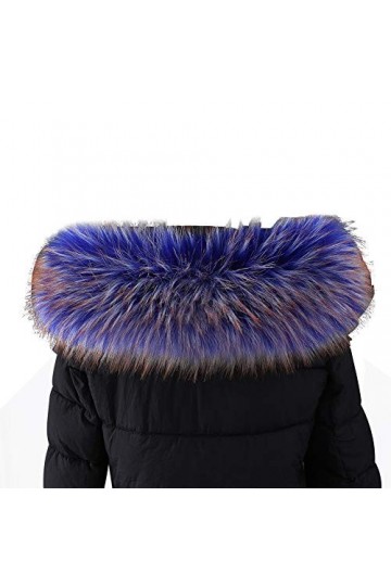 Amorar Femmes Col en Fausse Fourrure Foulards Etoles Châles Écharpe Chaude dhiver Pashminas Col Capuche Col de Fourrure pour