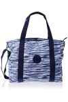 Kipling ASSENI - Grand Sac fourre-Tout 49 cm 20 L - Rayures brossées, Rayures brossées, Taille Unique, ASSENI