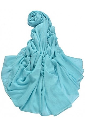 Etole écharpe XXL pour Femme Uni en viscose dans différents couleurs et tailles - bleu - XXL