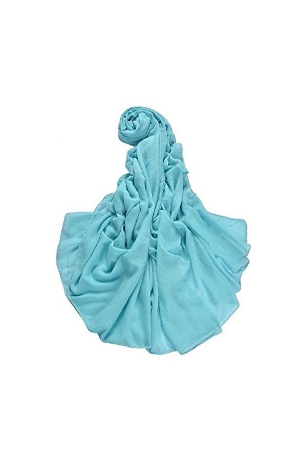 Etole écharpe XXL pour Femme Uni en viscose dans différents couleurs et tailles - bleu - XXL