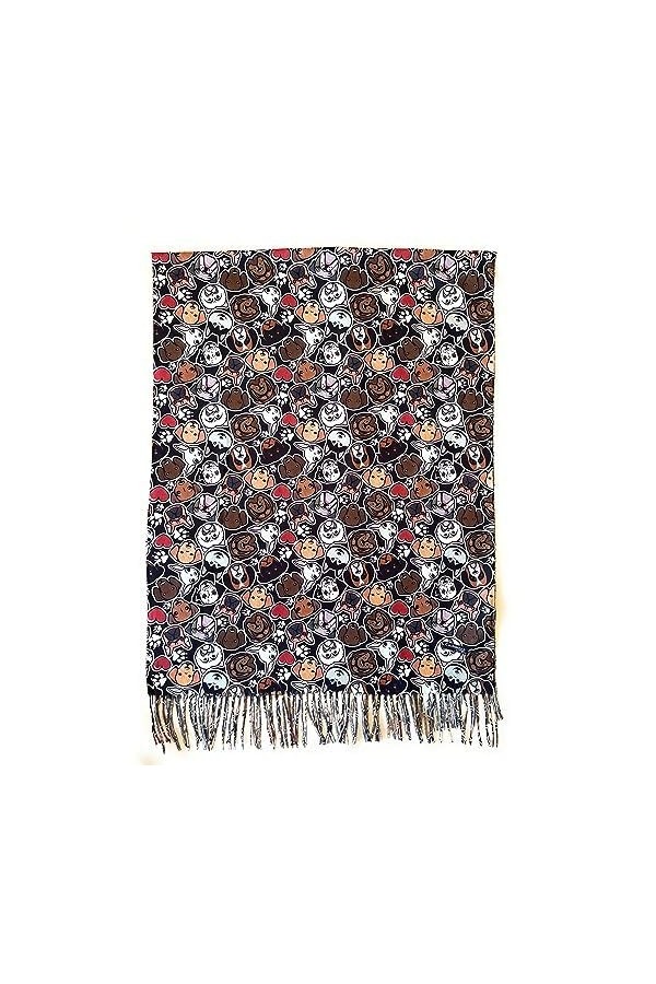 Genérico Écharpe pour femme grand homme imprimé avec animaux de compagnie taille 185x74cm cadeau qualité., Multicolores, L