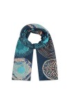 Ever Bloom Écharpe pour femme avec imprimé floral et pois, élégant foulard avec motif ethnique, écharpe pour automne et hiver