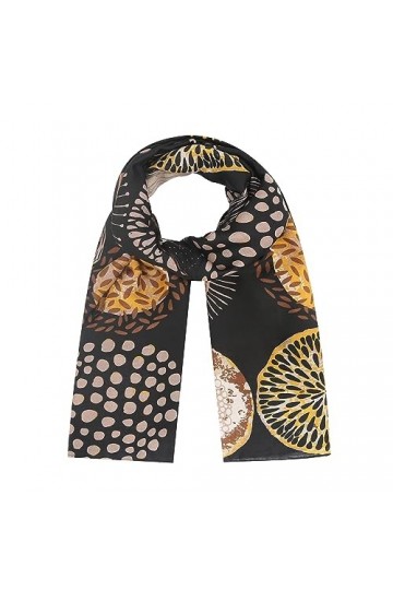 Ever Bloom Écharpe pour femme avec imprimé floral et pois, élégant foulard avec motif ethnique, écharpe pour automne et hiver