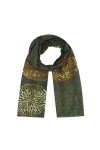 Ever Bloom Écharpe pour femme avec imprimé floral et pois, élégant foulard avec motif ethnique, écharpe pour automne et hiver
