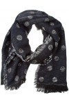 EFERRI Womens Lunares Fashion Scarf, Negro, Bufanda