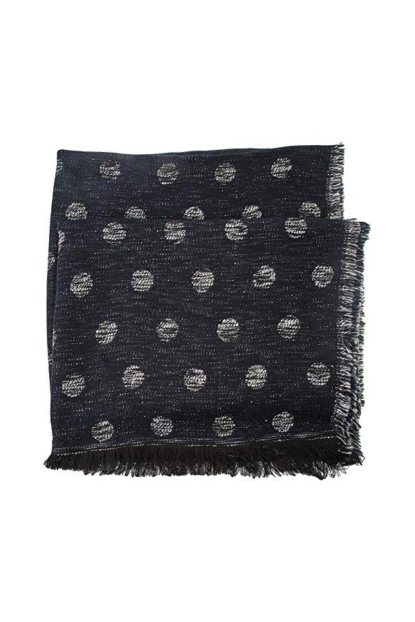 EFERRI Womens Lunares Fashion Scarf, Negro, Bufanda