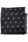 EFERRI Womens Lunares Fashion Scarf, Negro, Bufanda