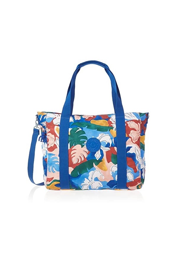 Kipling ASSENI - Grand Sac fourre-Tout 49 cm 20 L - Rayures brossées, Rayures brossées, Taille Unique, ASSENI