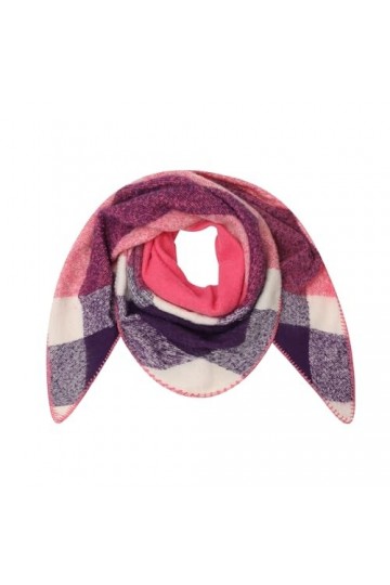 Ever Bloom Écharpe à carreaux pour femme - Automne et hiver - Écharpe dhiver multicolore à carreaux - Écharpe chaude et douc