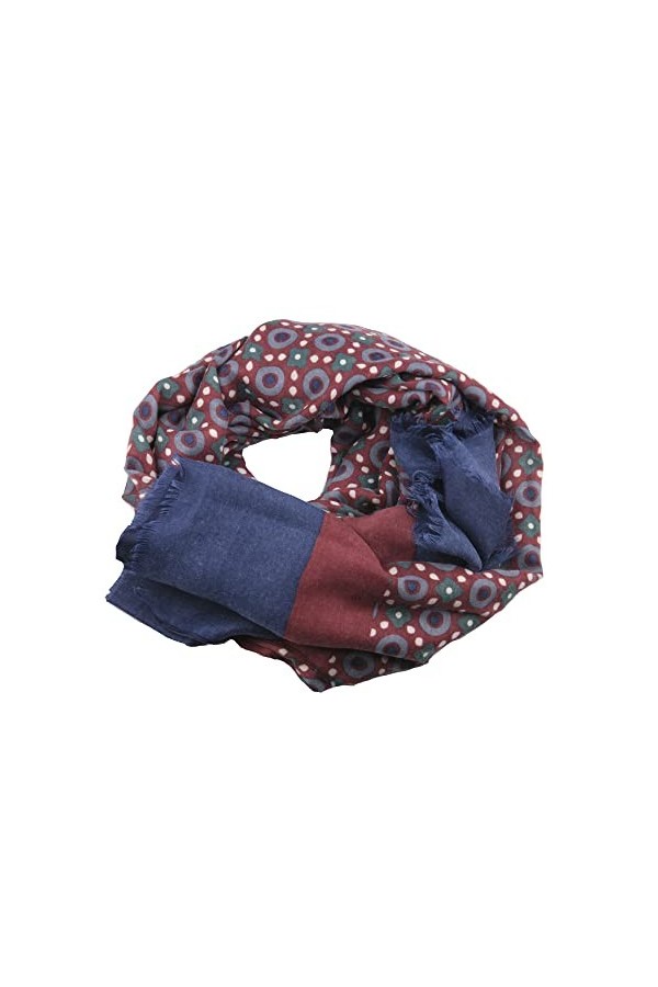 Montecristo Écharpe Homme Écharpe Femme taille unique 75 x 190 cm - Collection 2022 Bordeaux 