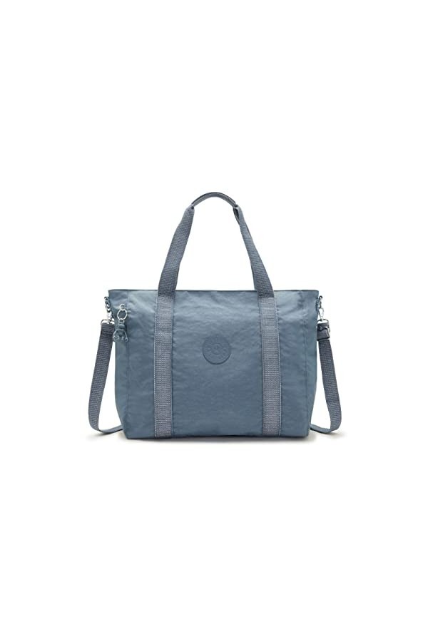 Kipling ASSENI - Grand Sac fourre-Tout 49 cm 20 L - Rayures brossées, Rayures brossées, Taille Unique, ASSENI