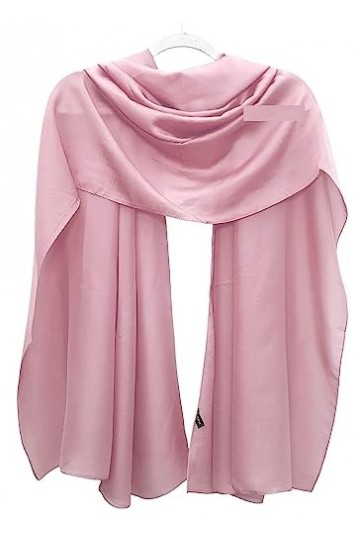 GFM® Foulard châle 100 % soie – pour soirée, mariage, demoiselles dhonneur SLK100 , marron, L