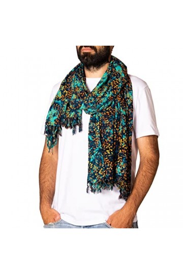 PANASIAM Scarf 190x116cm, B503 red butterfly, L