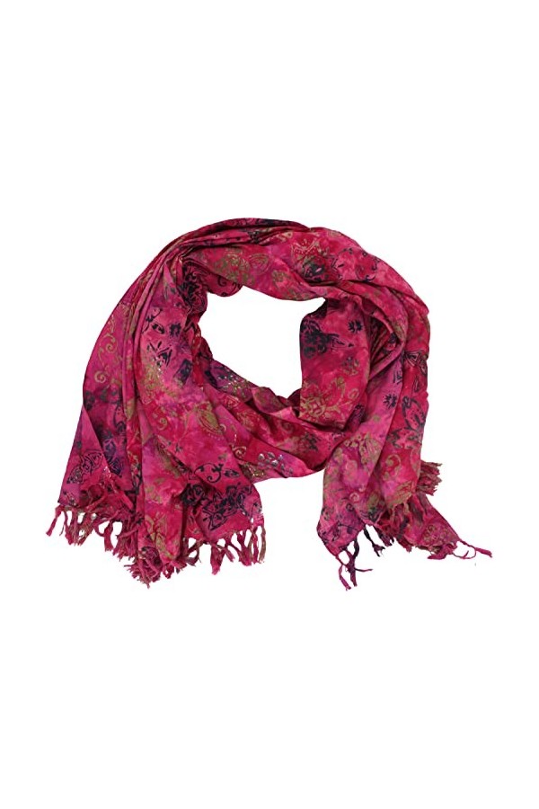 PANASIAM Scarf 190x116cm, B503 red butterfly, L