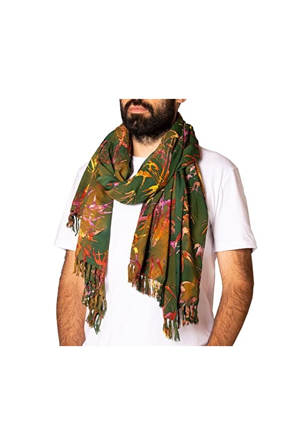 PANASIAM Scarf Batik 190X116cm, B404 orange, L