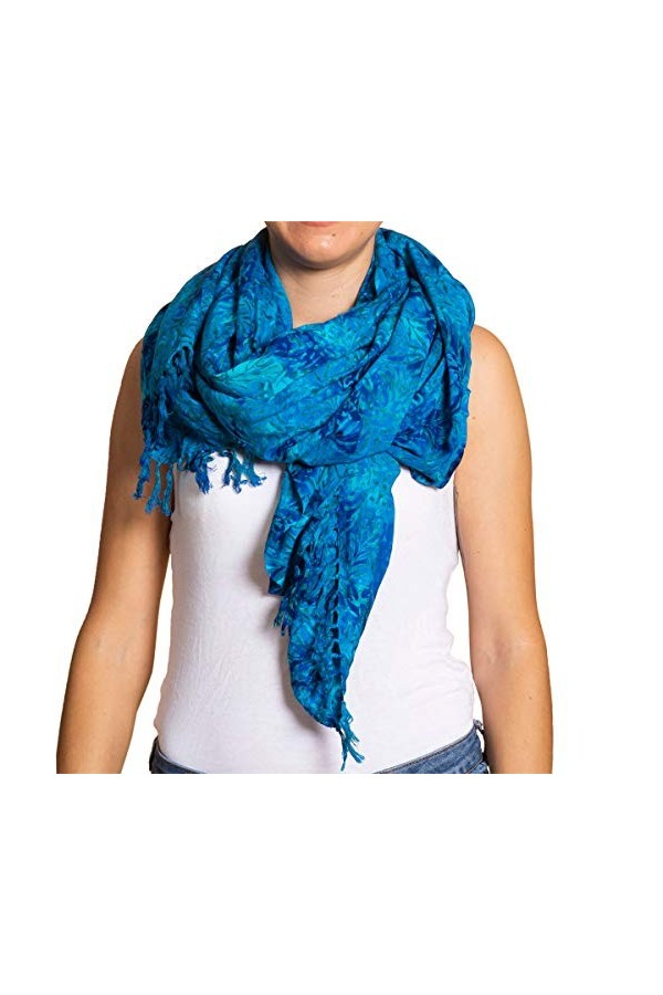 PANASIAM Scarf Batik 190X116cm, B404 orange, L