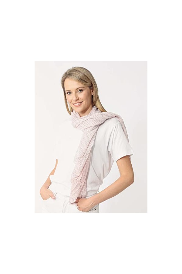 Zwillingsherz Foulard en soie Motif discret pour dames - Fabriqué en Italie - Foulard dété élégant pour femme - Foulard en s