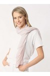 Zwillingsherz Foulard en soie Motif discret pour dames - Fabriqué en Italie - Foulard dété élégant pour femme - Foulard en s