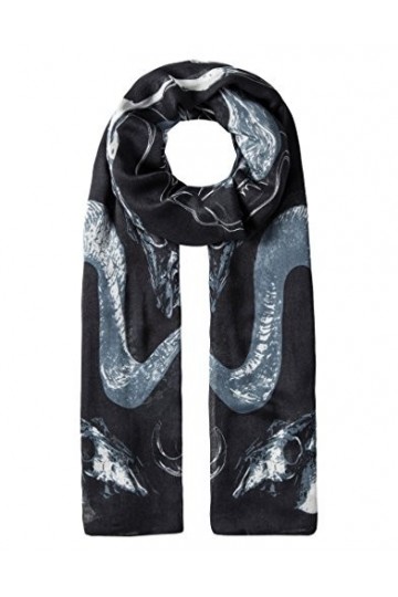 Vincenzo Boretti écharpe-foulard femme, design à la mode, élegant, toucher doux - dessin abstrait, coloré ton sur ton avec co