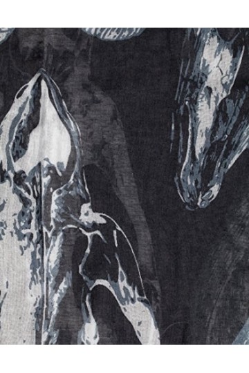 Vincenzo Boretti écharpe-foulard femme, design à la mode, élegant, toucher doux - dessin abstrait, coloré ton sur ton avec co