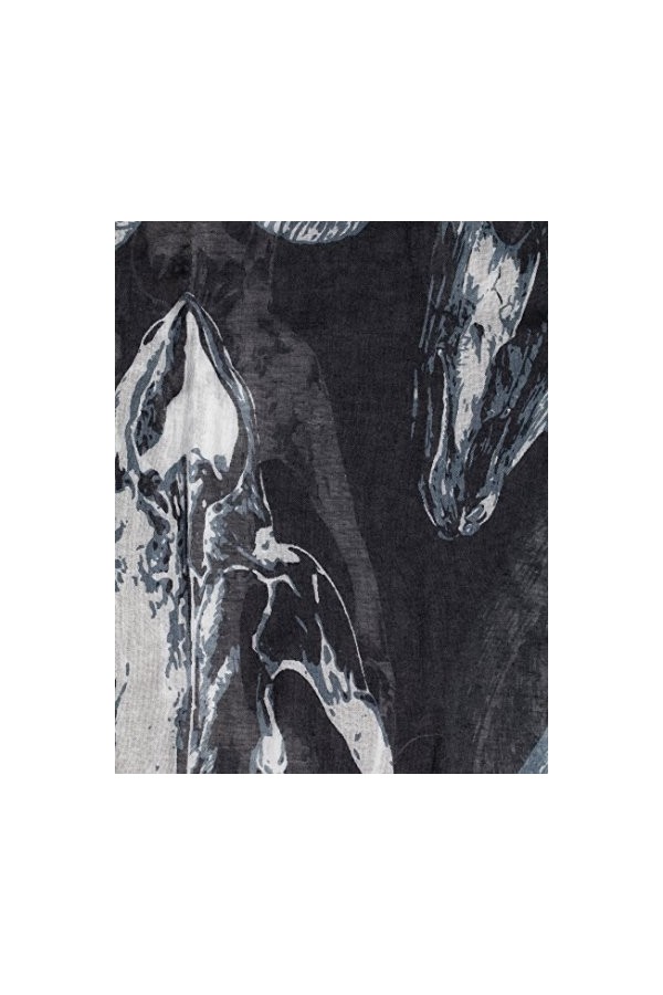 Vincenzo Boretti écharpe-foulard femme, design à la mode, élegant, toucher doux - dessin abstrait, coloré ton sur ton avec co